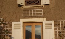 double porte-fenêtre chêne